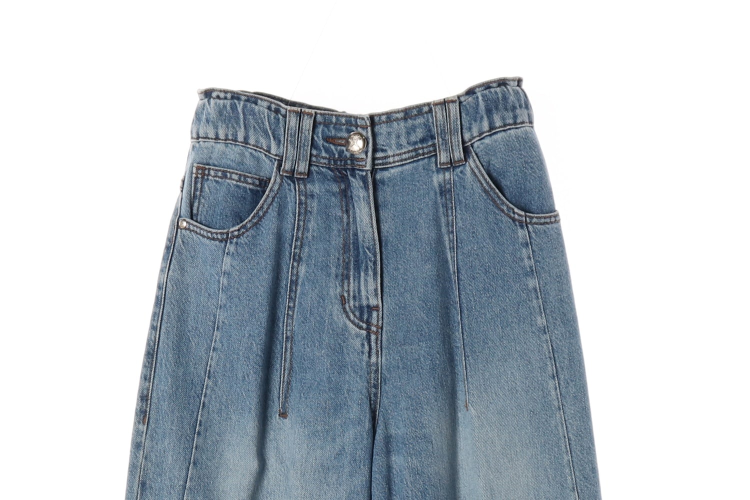 마인 23SS 밴딩 웨이스트 와이드 데님 팬츠 이미지 3