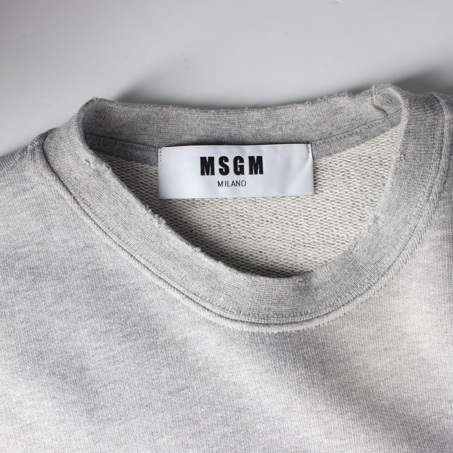 엠에스지엠 MSGM 컬리지 로고 프린트 컷오프 반팔 티셔츠 맨투맨 이미지 5