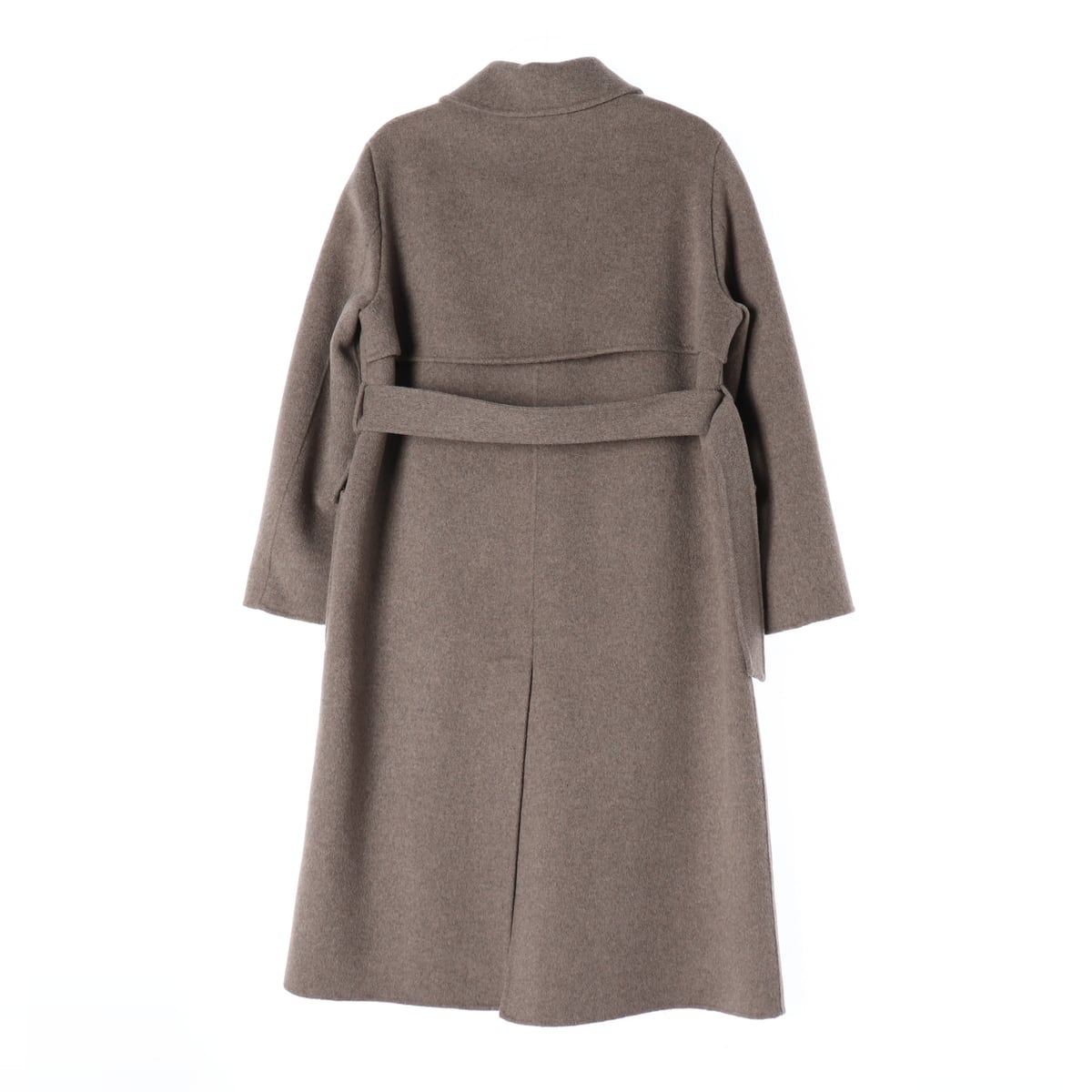 쉬즈미스 22FW 울 핸드메이드 벨티드 싱글 롱 코트 브라운 상세 이미지 2