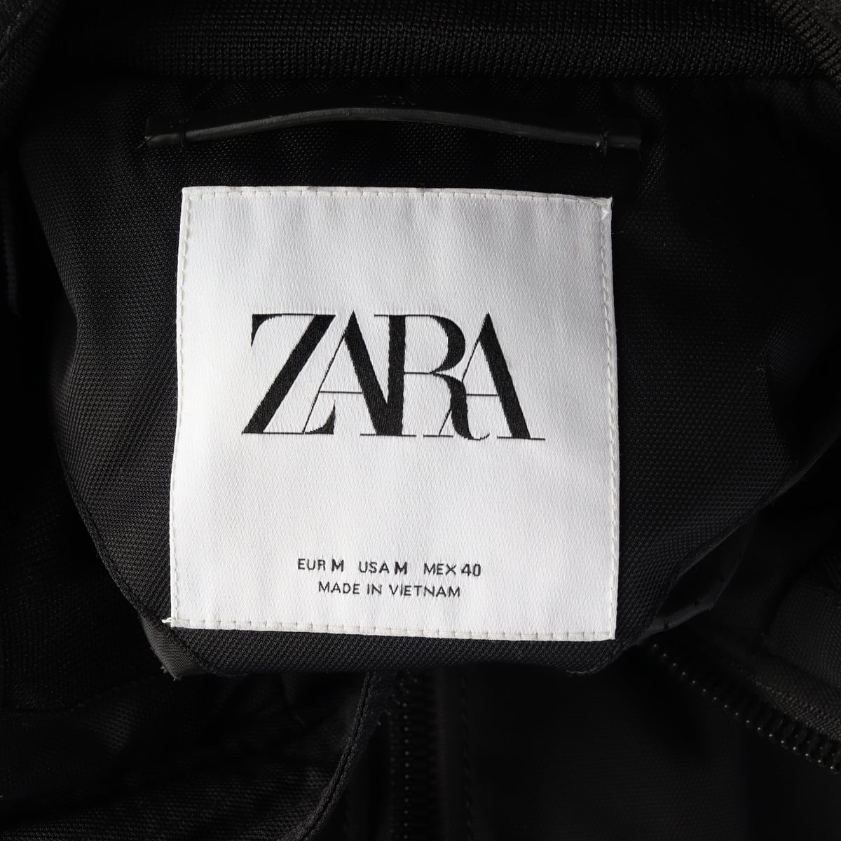 자라 ZARA 블루종 후디드 재킷 점퍼 블랙 상세 이미지 6