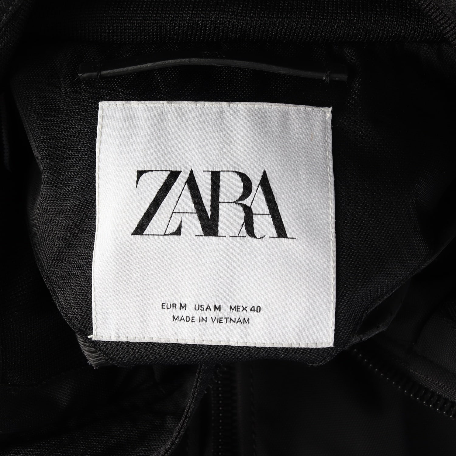 자라 ZARA 블루종 후디드 재킷 점퍼 블랙 이미지 6