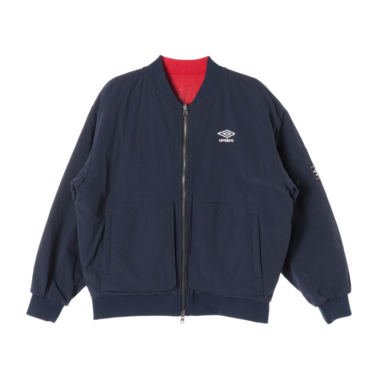 엄브로 24FW 리버서블 퀼팅 패딩 봄버 재킷 공용 상세 이미지 1