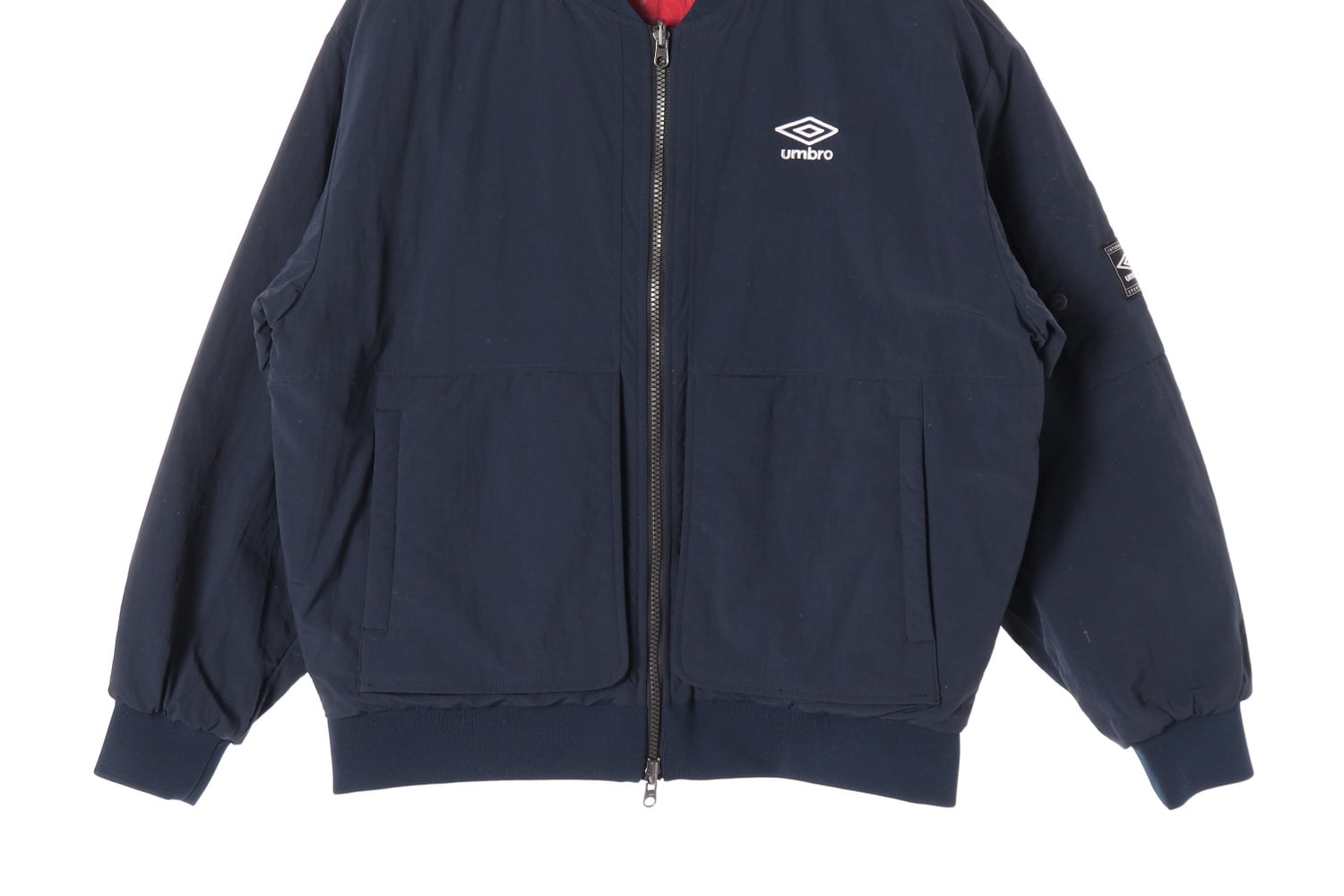 엄브로 24FW 리버서블 퀼팅 패딩 봄버 재킷 공용 이미지 6