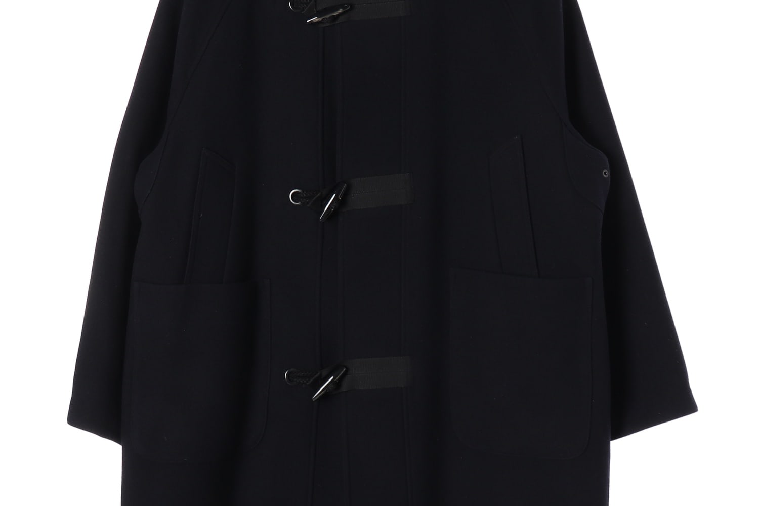 타임 옴므 23FW 울 캐시미어 블렌드 후드 더플 코트 이미지 4