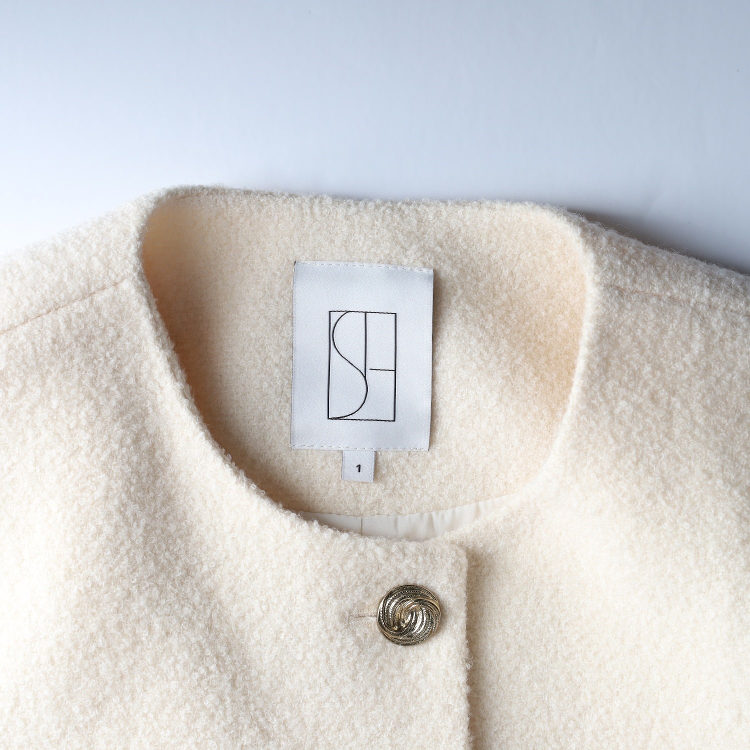 시에 SIE 21FW 페브 트위드 자켓 라운드 재킷 크림 이미지 3