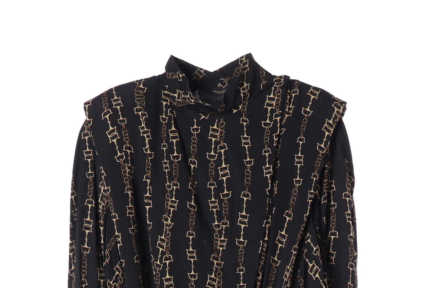 마시모두띠 체인 패턴 벨티드 롱 원피스 이미지 3