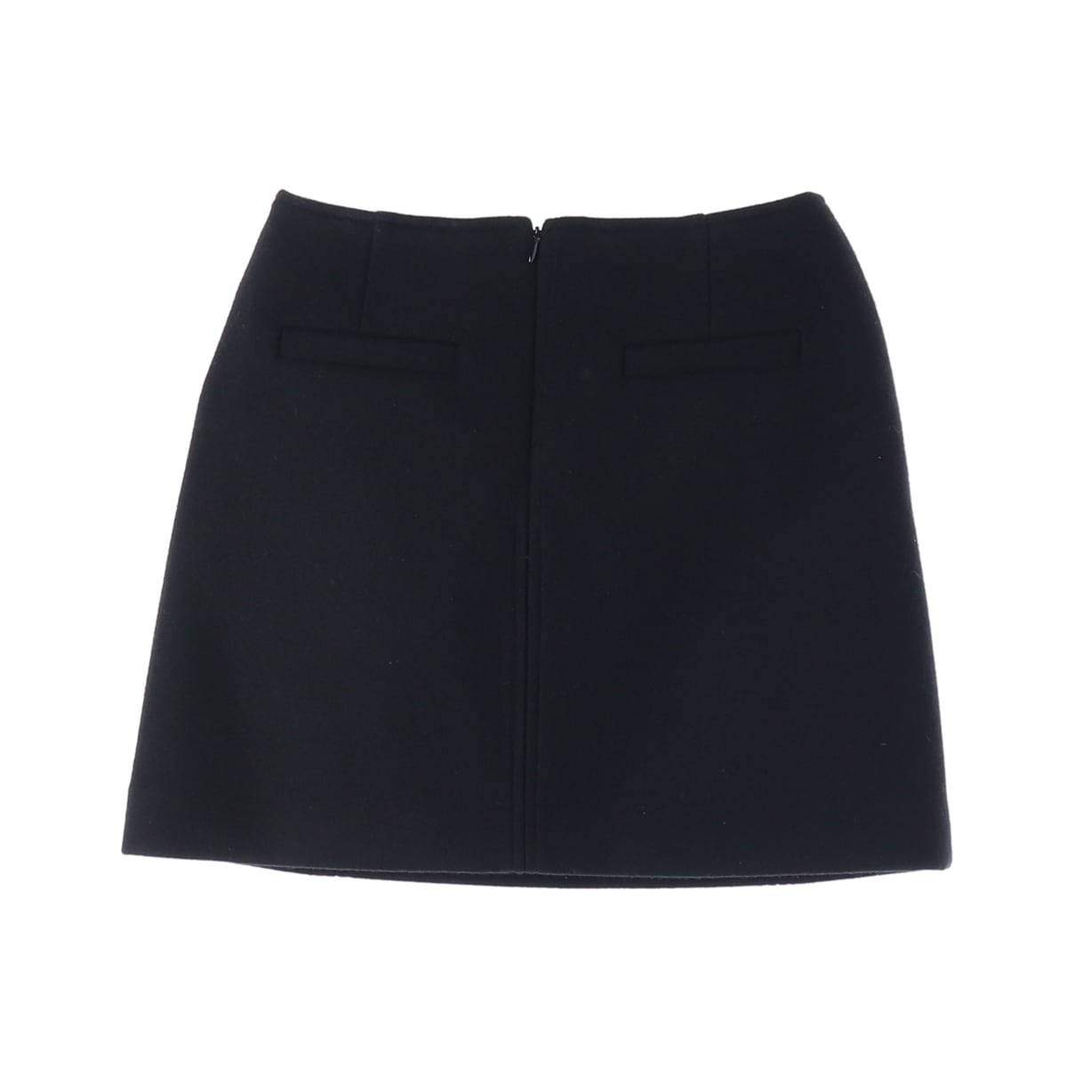 룩캐스트 22FW 울 블렌드 미니 스커트 블랙 상세 이미지 2