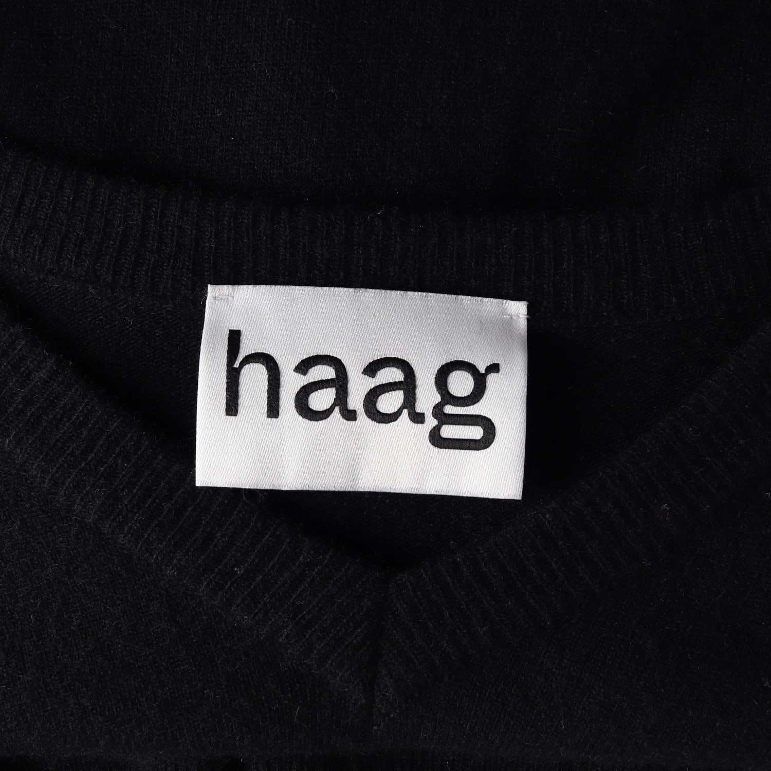 헤이그 haag 메리노 울 캐시미어 100% 새들 브이넥 니트 스웨터 이미지 3