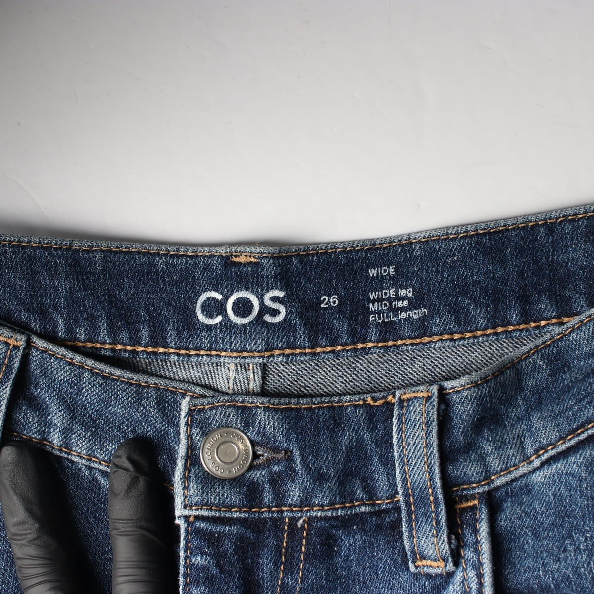 코스 COS 와이드핏 카고 로우 헴 데님팬츠 상세 이미지 3
