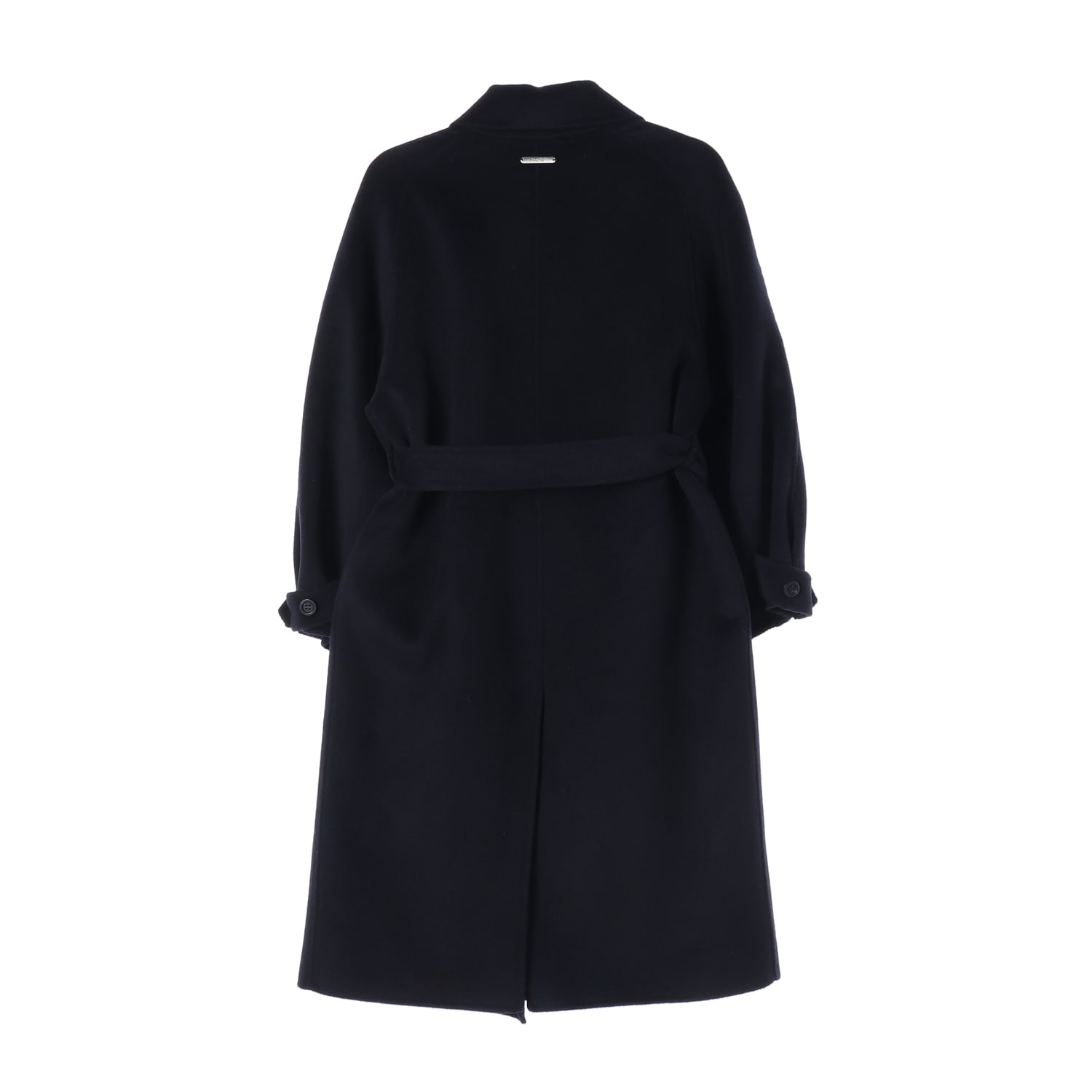 제로스트릿 24FW 핸드메이드 부티크 벨티드 울 코트 네이비 이미지 2