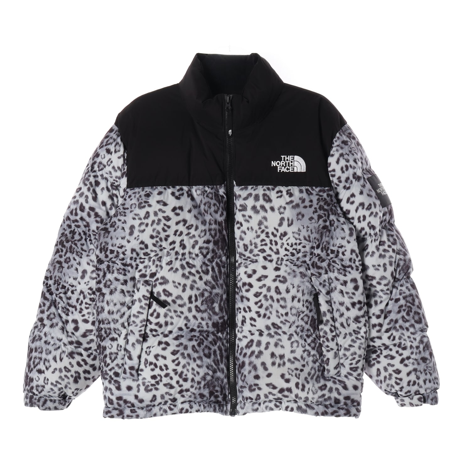 노스페이스 22FW 화이트 라벨 노벨티 눕시 다운 재킷 프린트 실버 이미지 1