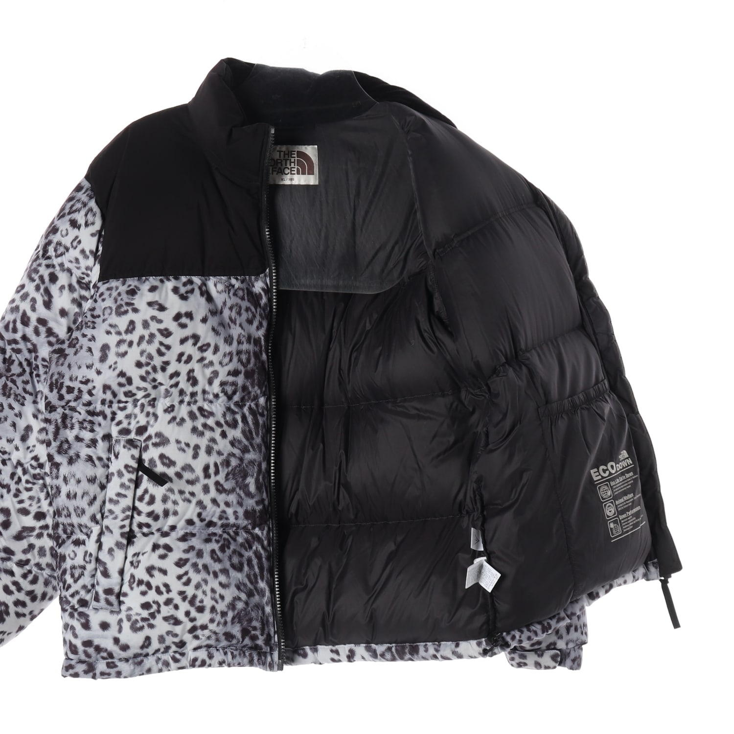 노스페이스 22FW 화이트 라벨 노벨티 눕시 다운 재킷 프린트 실버 이미지 2