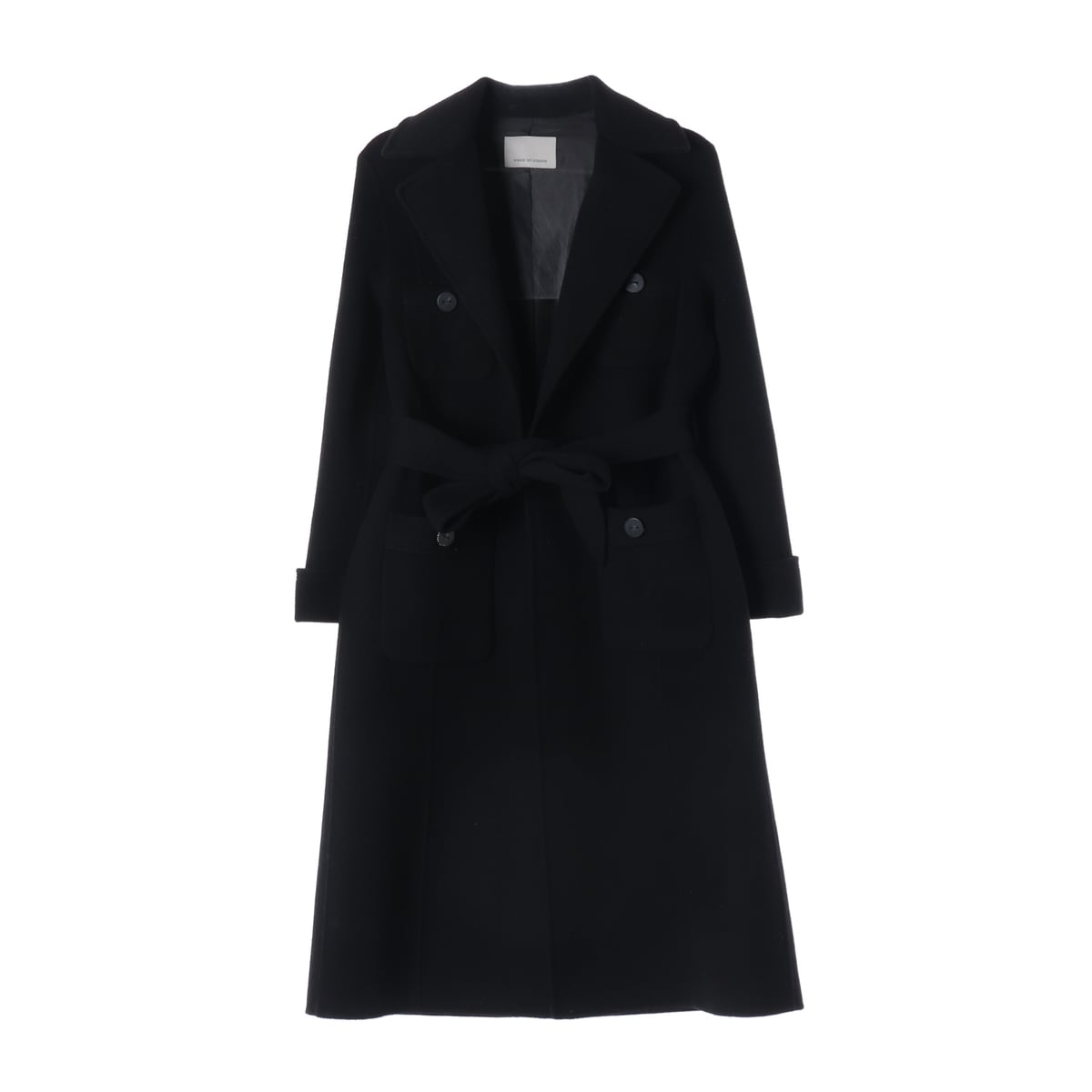 보브 VOV 23FW 울 100% 포켓 디테일 벨티드 롱 코트 상세 이미지 1