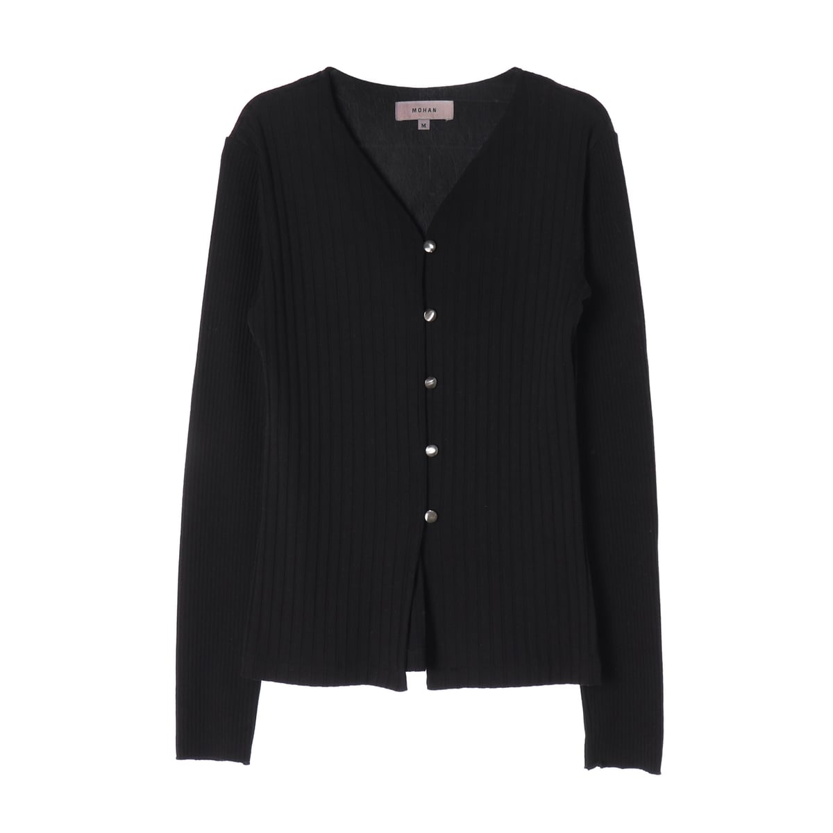 모한 22FW 리브드 버튼 니트 가디건 상세 이미지 1