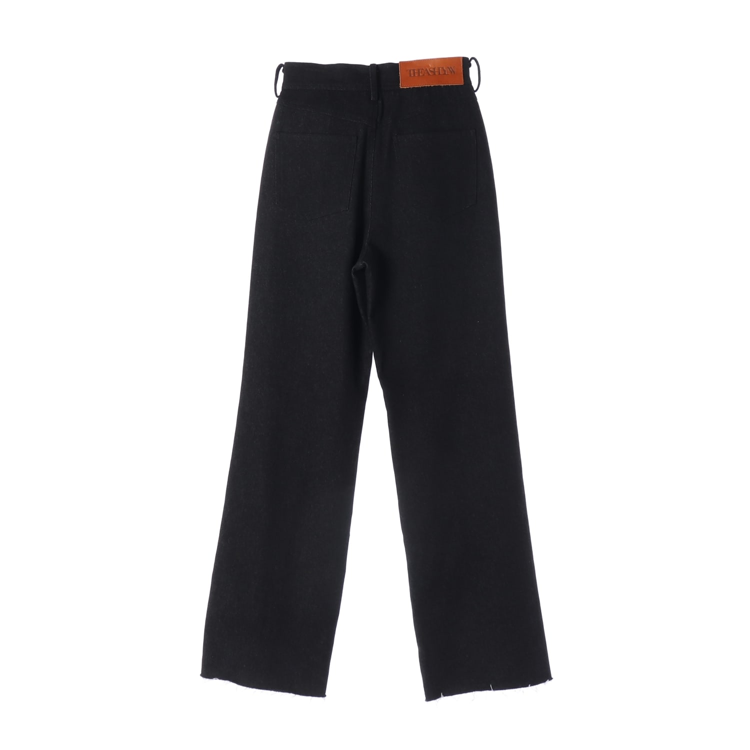 (새상품) 더애쉴린 21FW RONIE HALF KNIT 와이드 데님 팬츠 이미지 2
