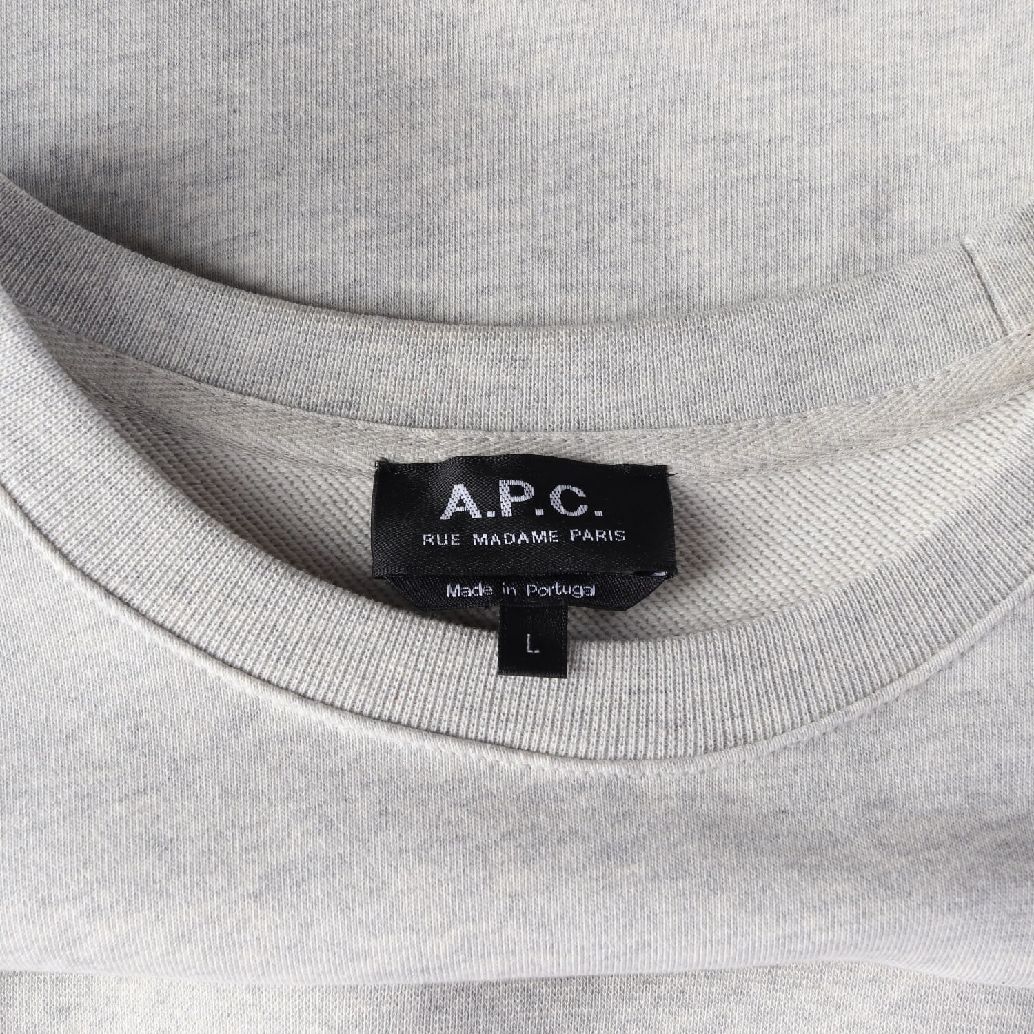 아페쎄 A.P.C.루 마담 로고 헤더드 에크루 여성 맨투맨 이미지 3