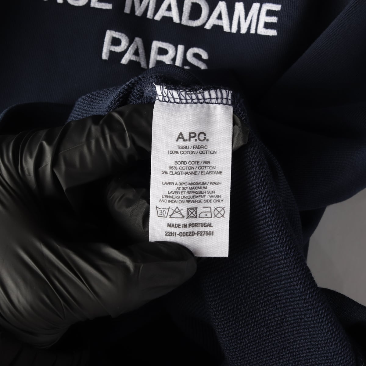 아페쎄 A.P.C. 우먼스 티나 네이비 맨투맨 상세 이미지 4