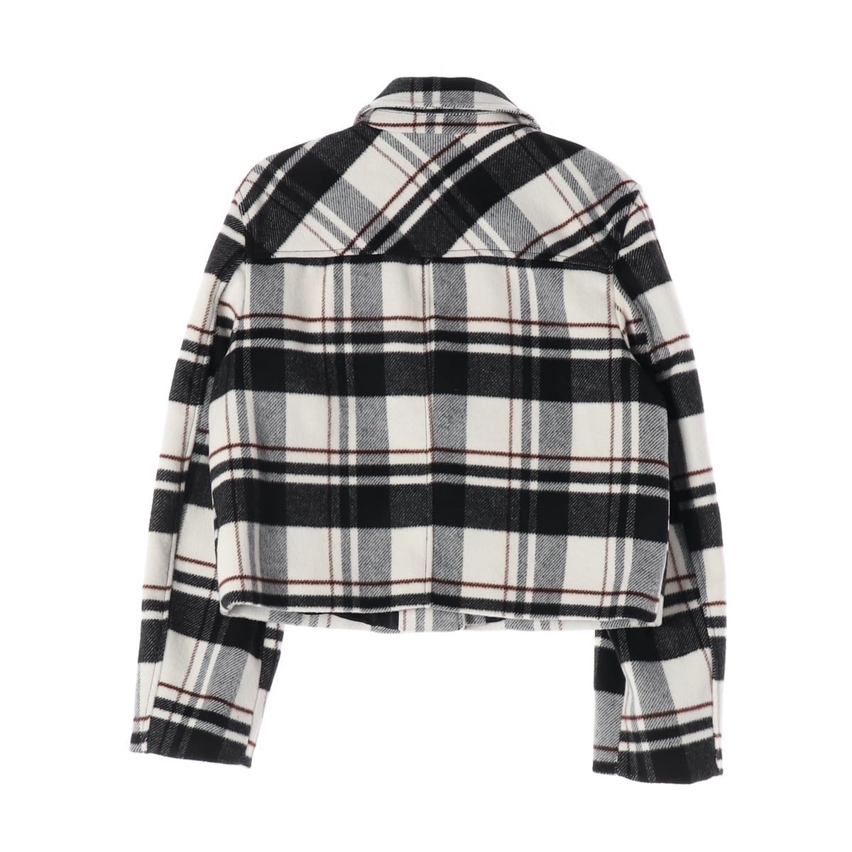 (새상품) 자라 ZARA 패치 포켓 체크 재킷 상세 이미지 2