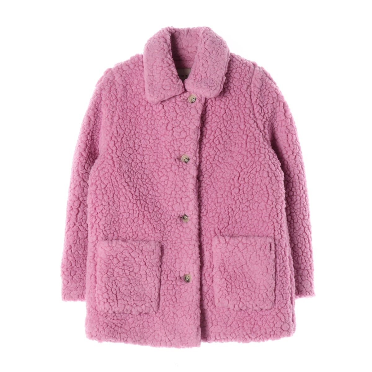 앤유 22FW 브릭스톤 에코 시어링 울 하프 코트 상세 이미지 1