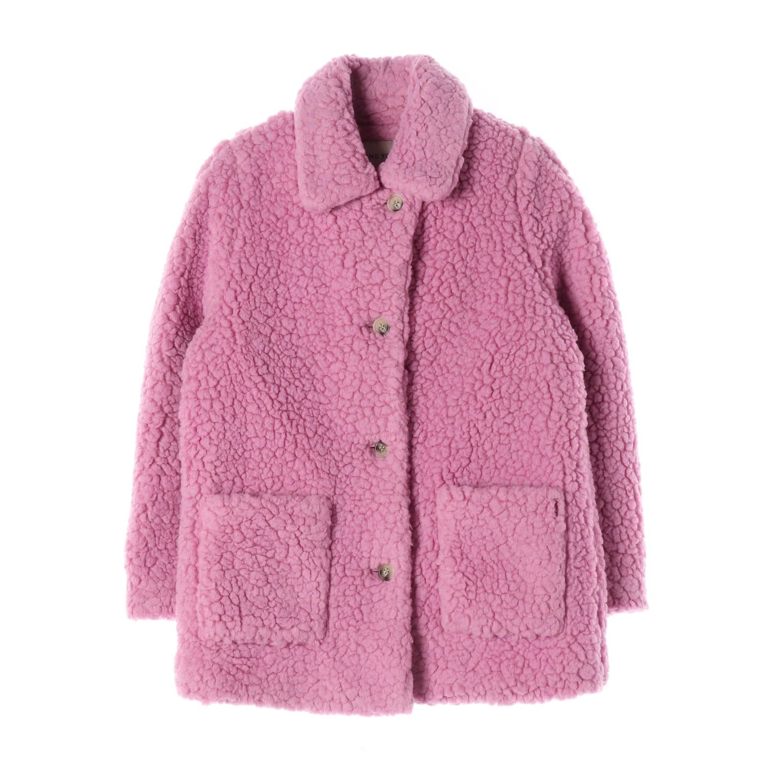 앤유 22FW 브릭스톤 에코 시어링 울 하프 코트 이미지 1