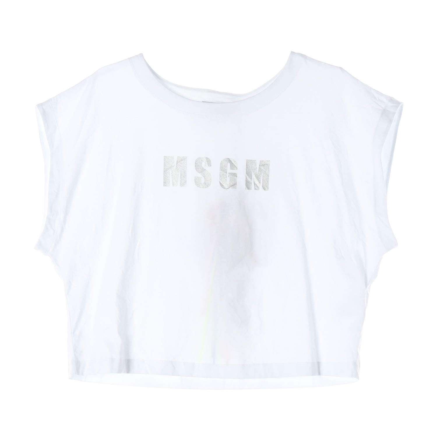(새상품) 엠에스지엠 MSGM 22SS 로고 크롭 반팔 티셔츠 이미지 1
