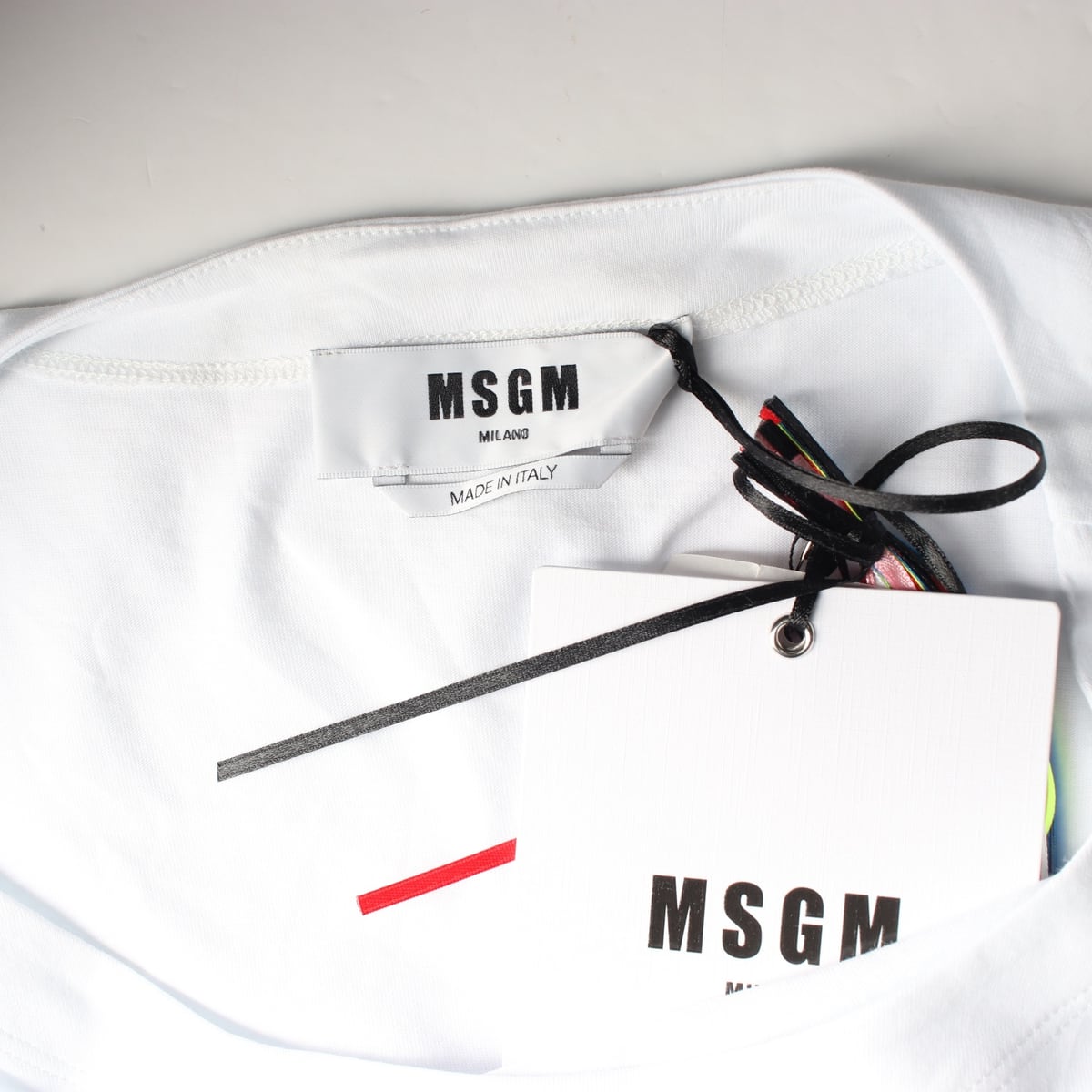 (새상품) 엠에스지엠 MSGM 22SS 로고 크롭 반팔 티셔츠 상세 이미지 3