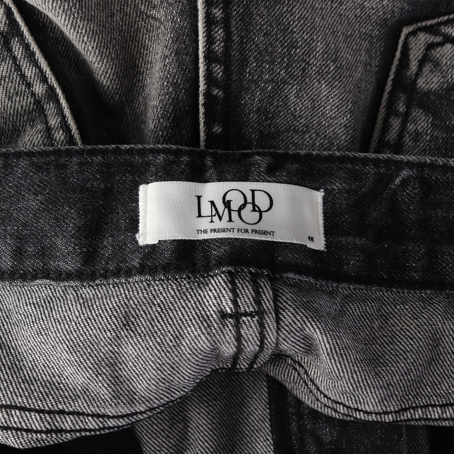 엘무드 와이드핏 그라데이션 워싱 데님팬츠 이미지 3