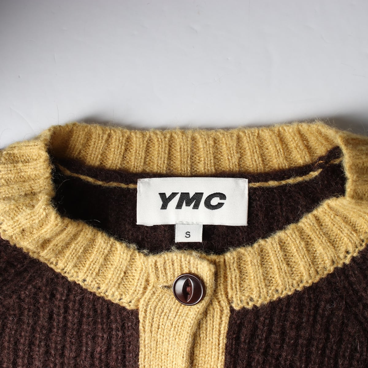 와이엠씨 YMC 22FW 폭스테일 스트라이프 모헤어 울 가디건 상세 이미지 3