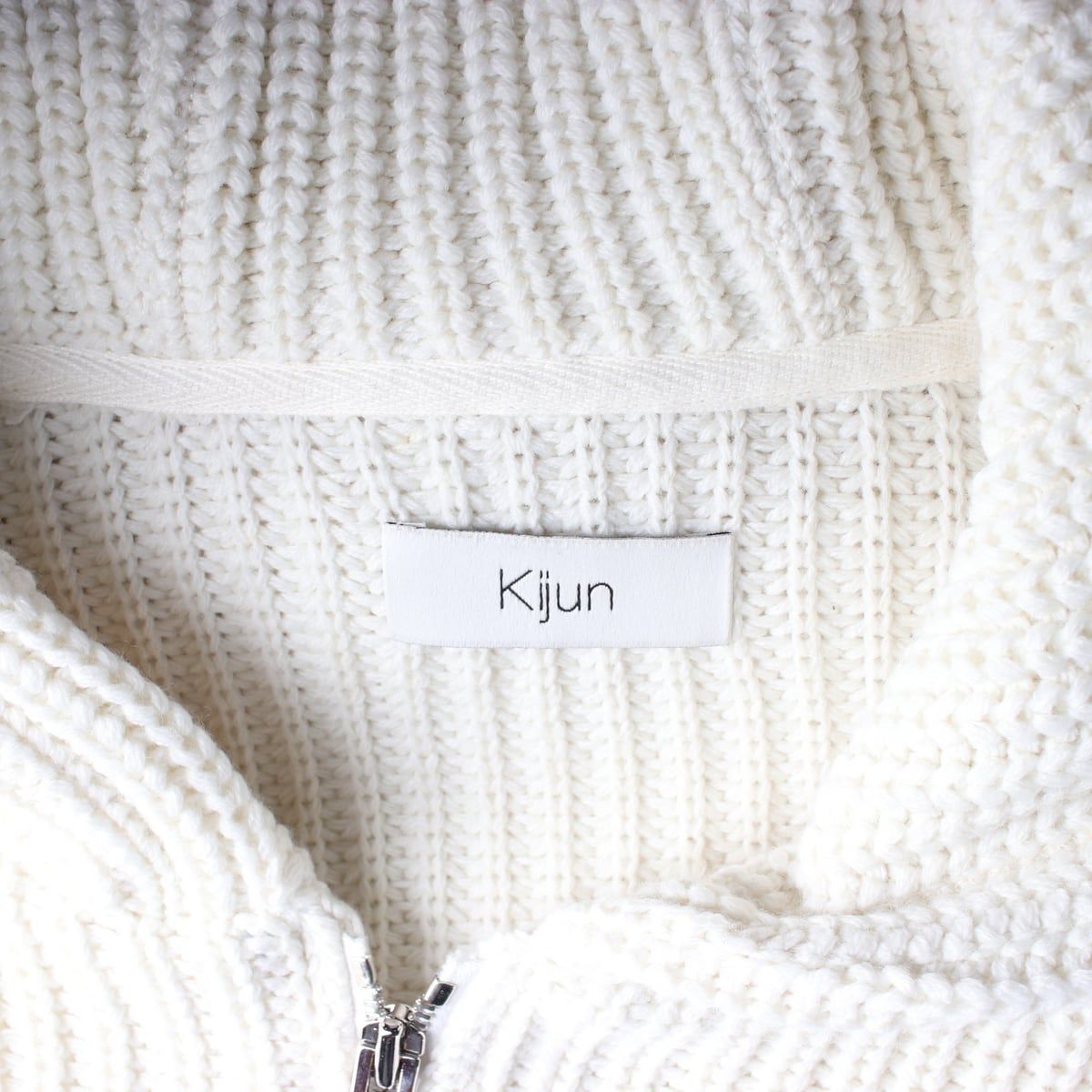 기준 Kijun 23FW 크로셰 니트 후드집업 가디건 재킷 상세 이미지 3