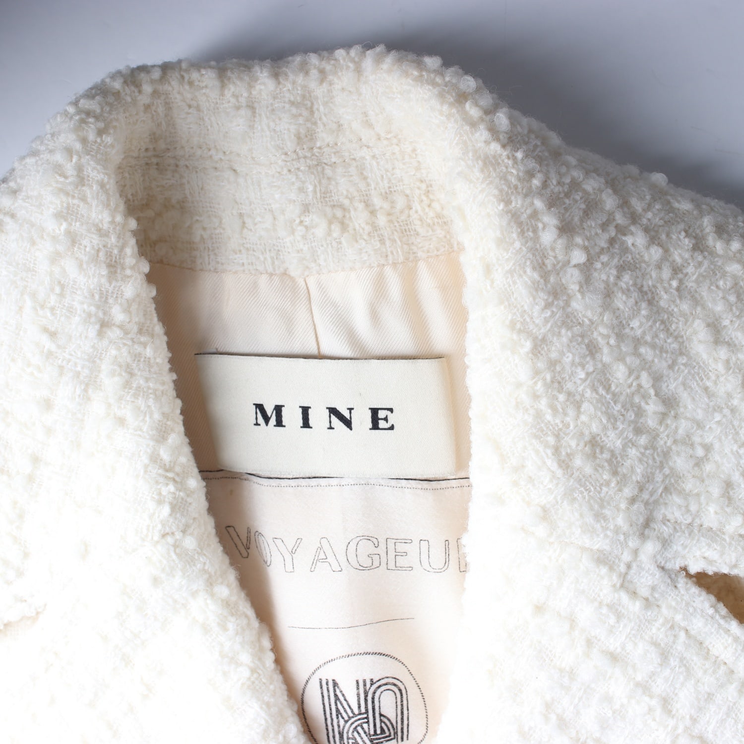 마인 MINE 21FW 더블 버튼 트위드 울 블렌드 하프 코트 이미지 4