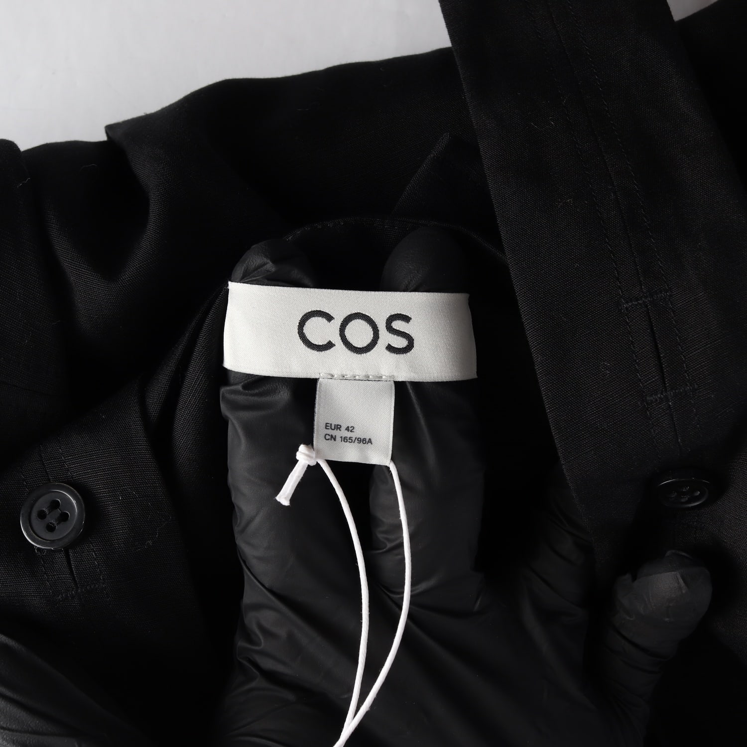 (새상품) 코스 COS 24SS 린넨 블렌드 슬리브리스 숏 원피스 이미지 3
