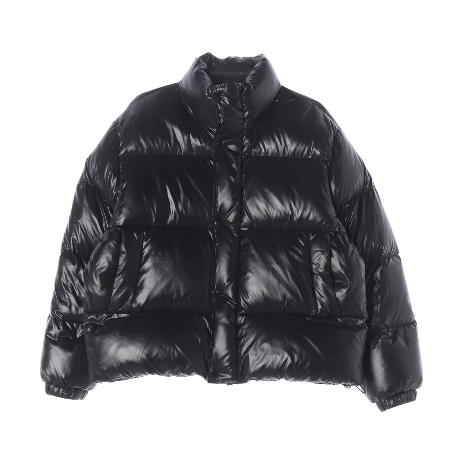 플랙 22FW 샤이니 오버핏 오리털 숏 패딩 이미지 1