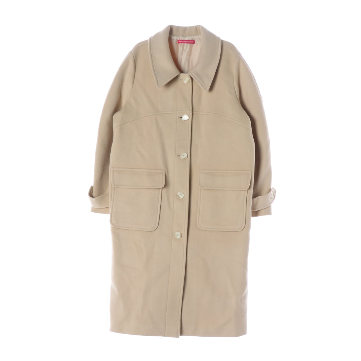 마가린핑거스 22FW 울 블렌드 MAE 카라 롱코트 상세 이미지 1