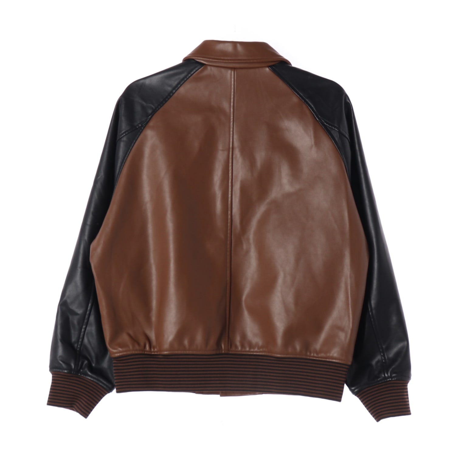 파르티멘토 22FW 래글런 바시티 자켓 브라운 이미지 3