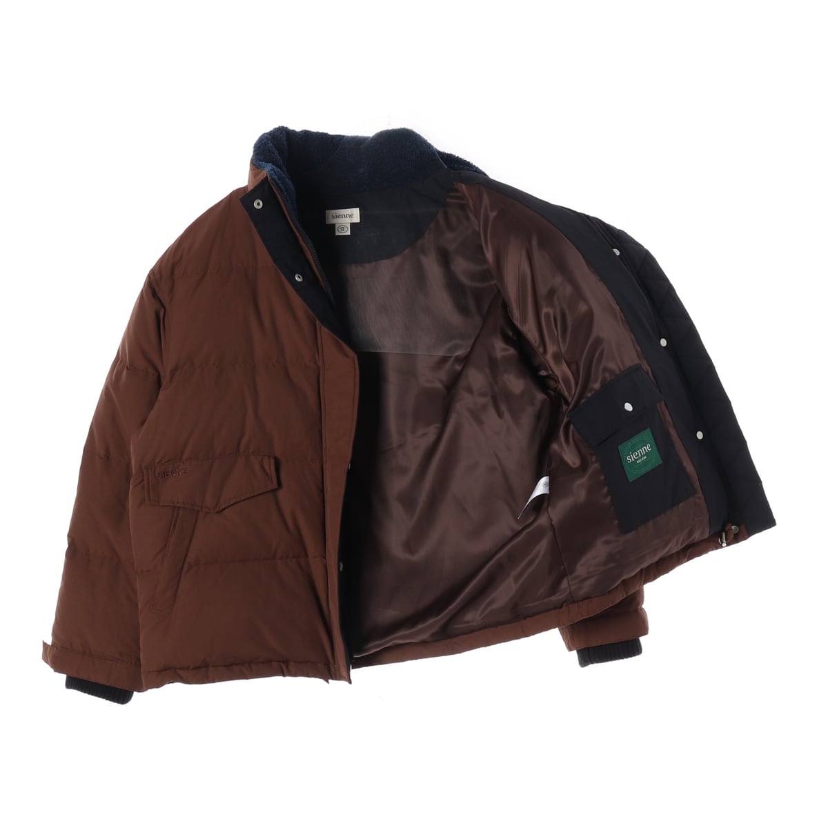 시엔느 24FW 노바 덕다운 패딩 브라운 상세 이미지 2