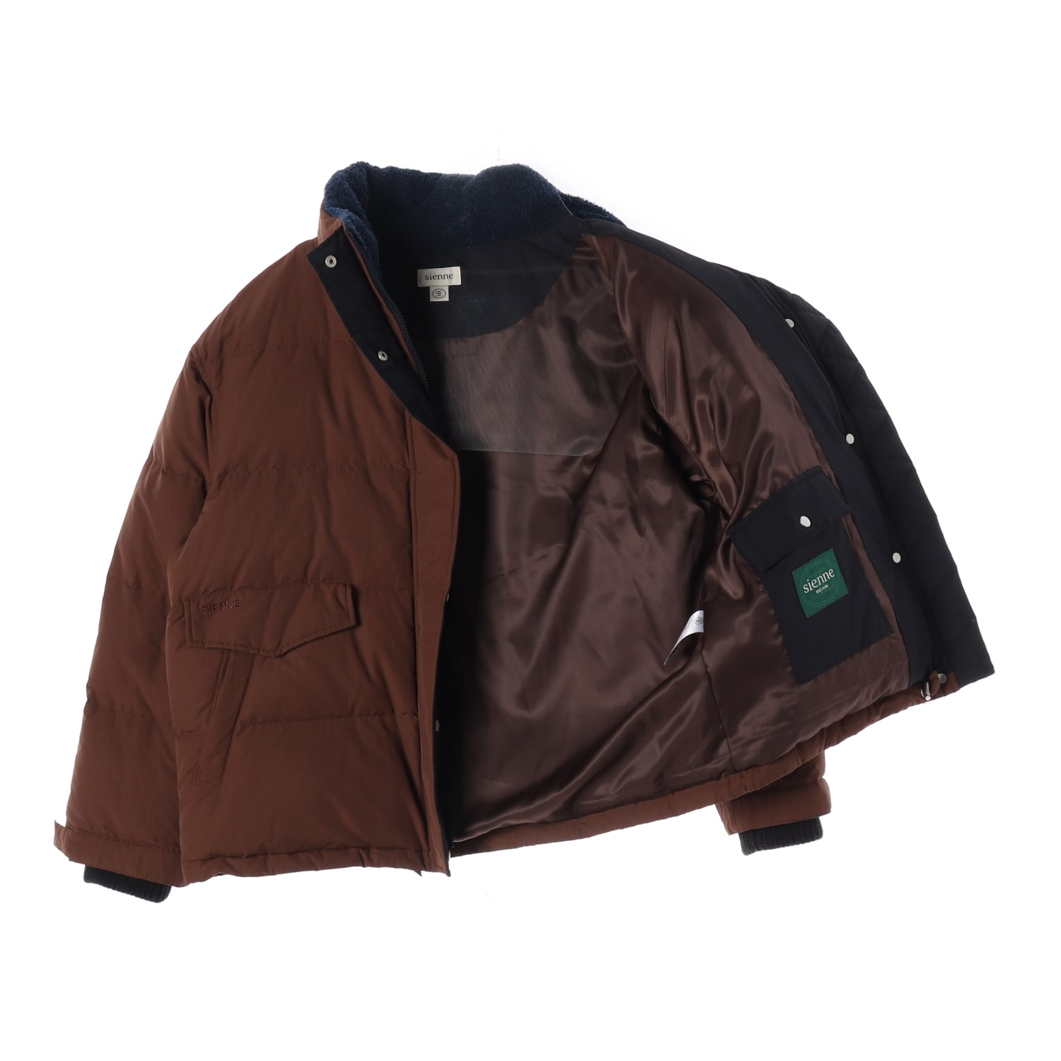 시엔느 24FW 노바 덕다운 패딩 브라운 이미지 2