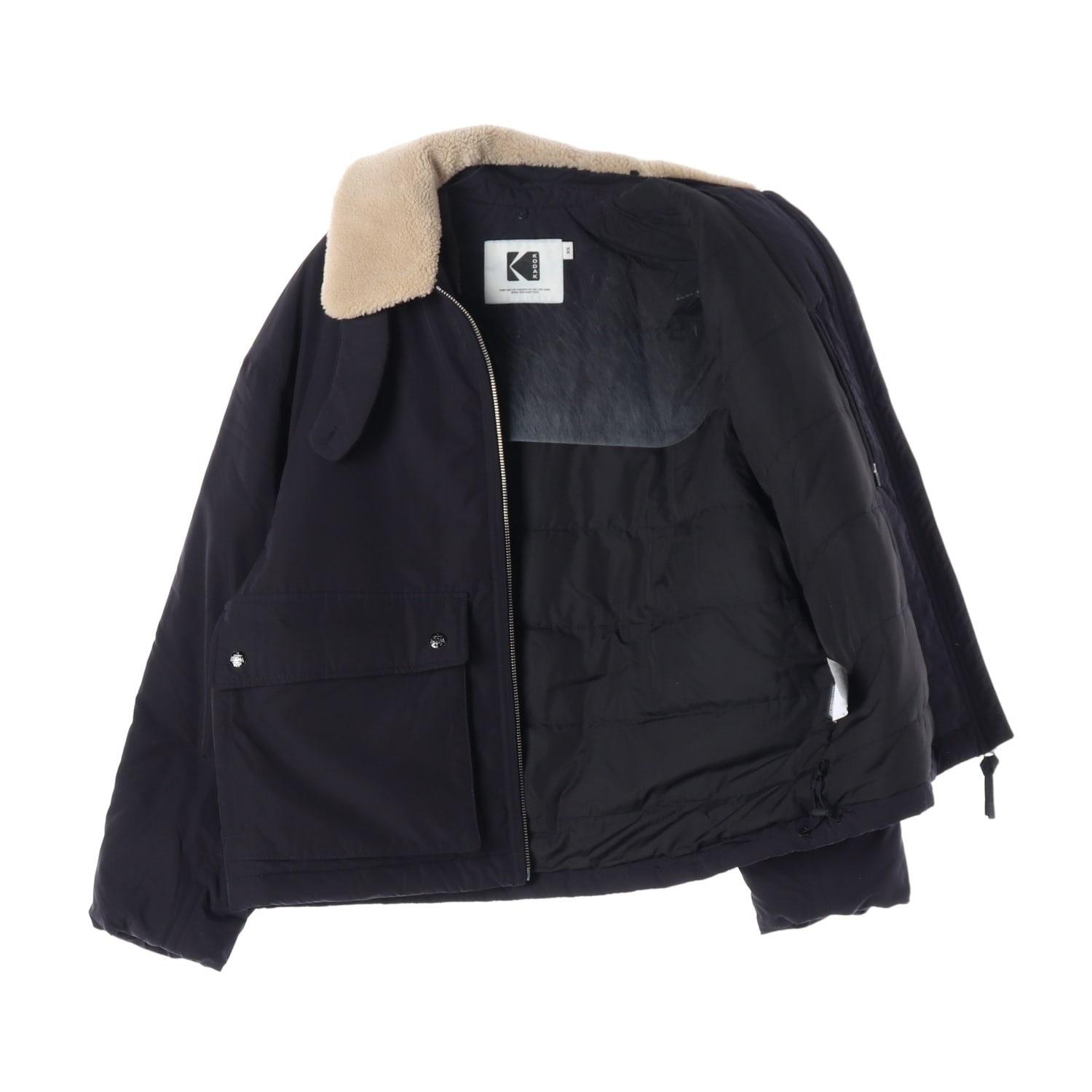코닥 23FW 에센셜 플리스 카라형 경량 패딩 재킷 공용 XS 이미지 2
