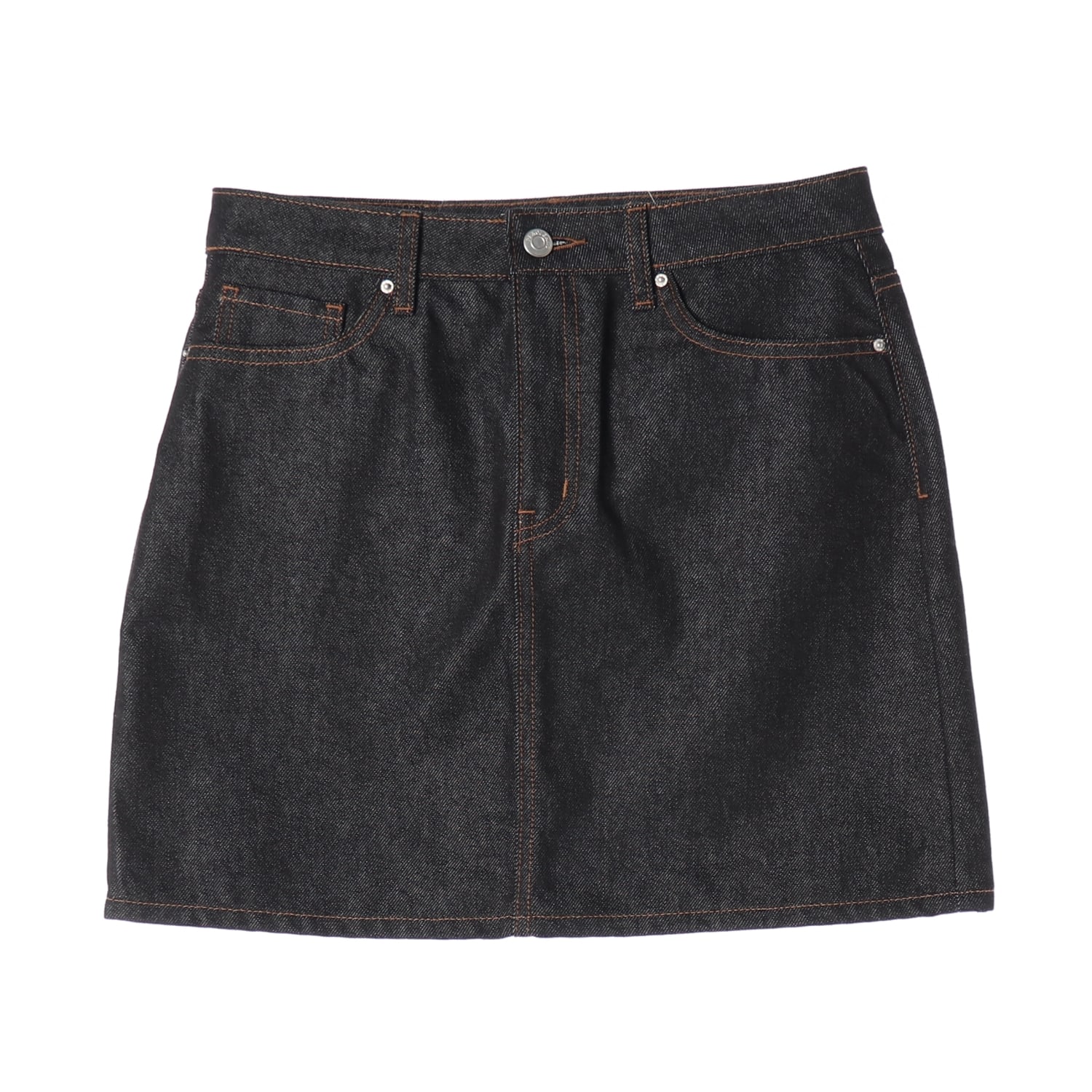 플랙 25SS 데님 스트레이트 미니 스커트 진청 청치마 이미지 1
