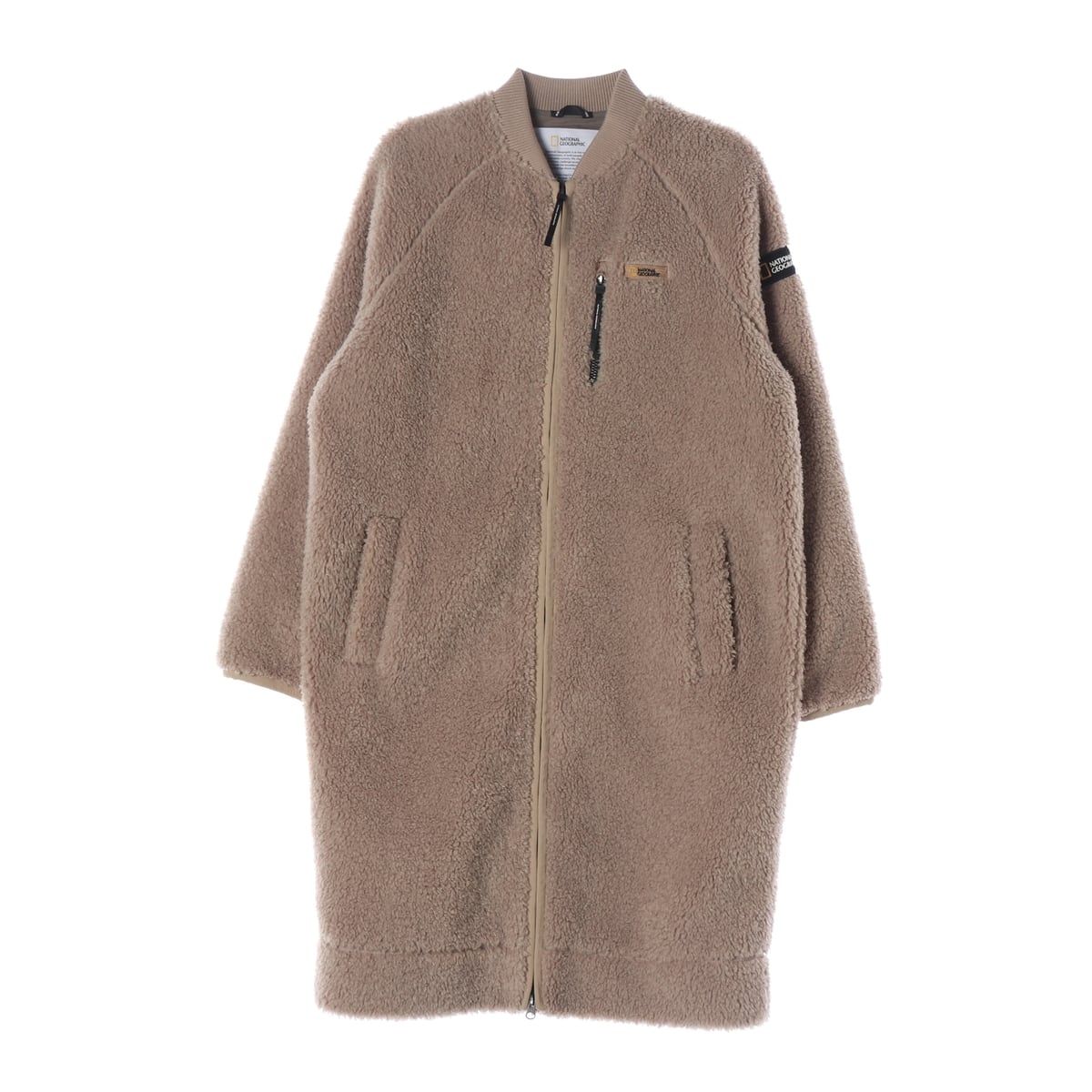 내셔널지오그래픽 21FW 로고 풀집업 롱 플리스 재킷 코트 상세 이미지 1