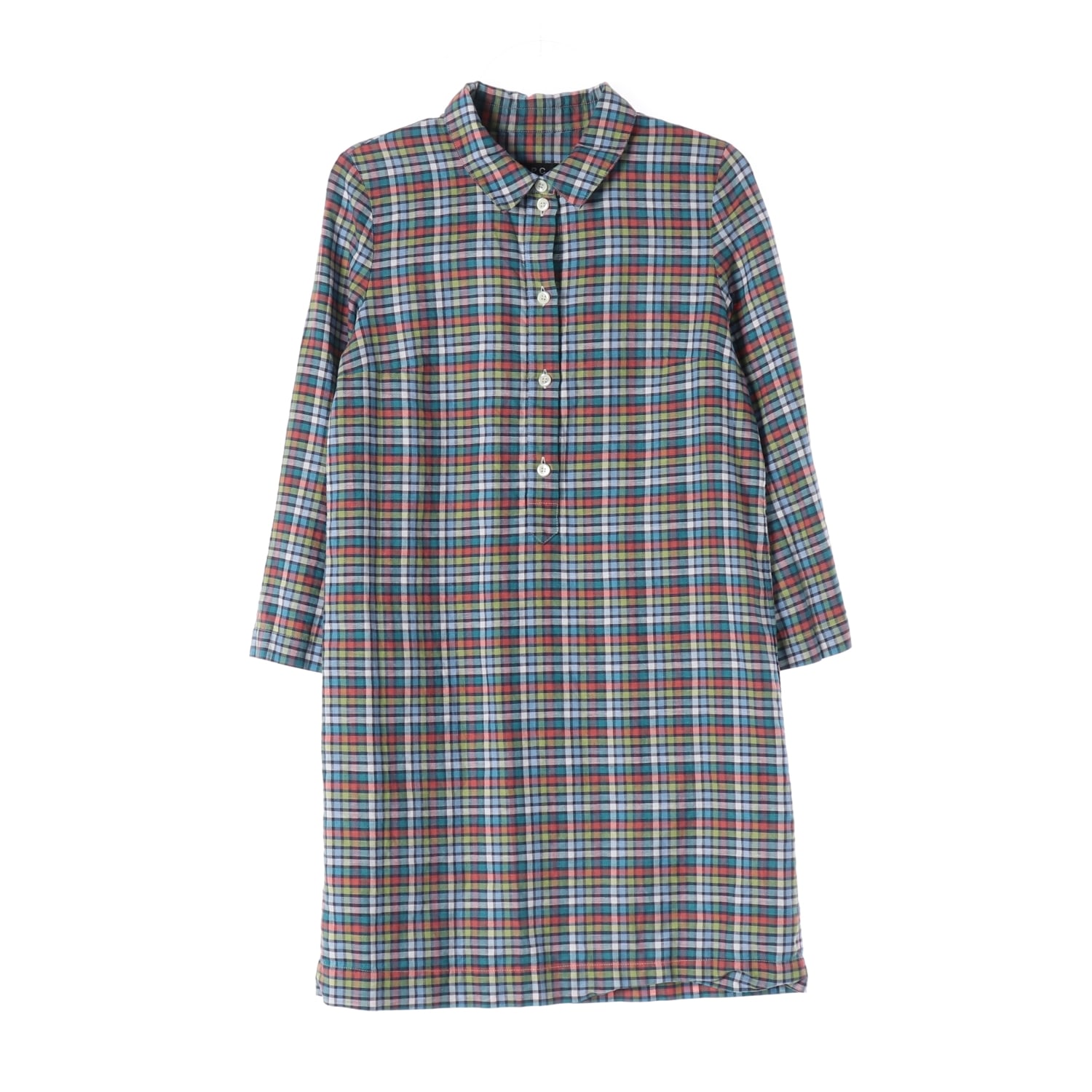 아페쎄 A.P.C. 타탄 체크 셔츠 원피스 이미지 1