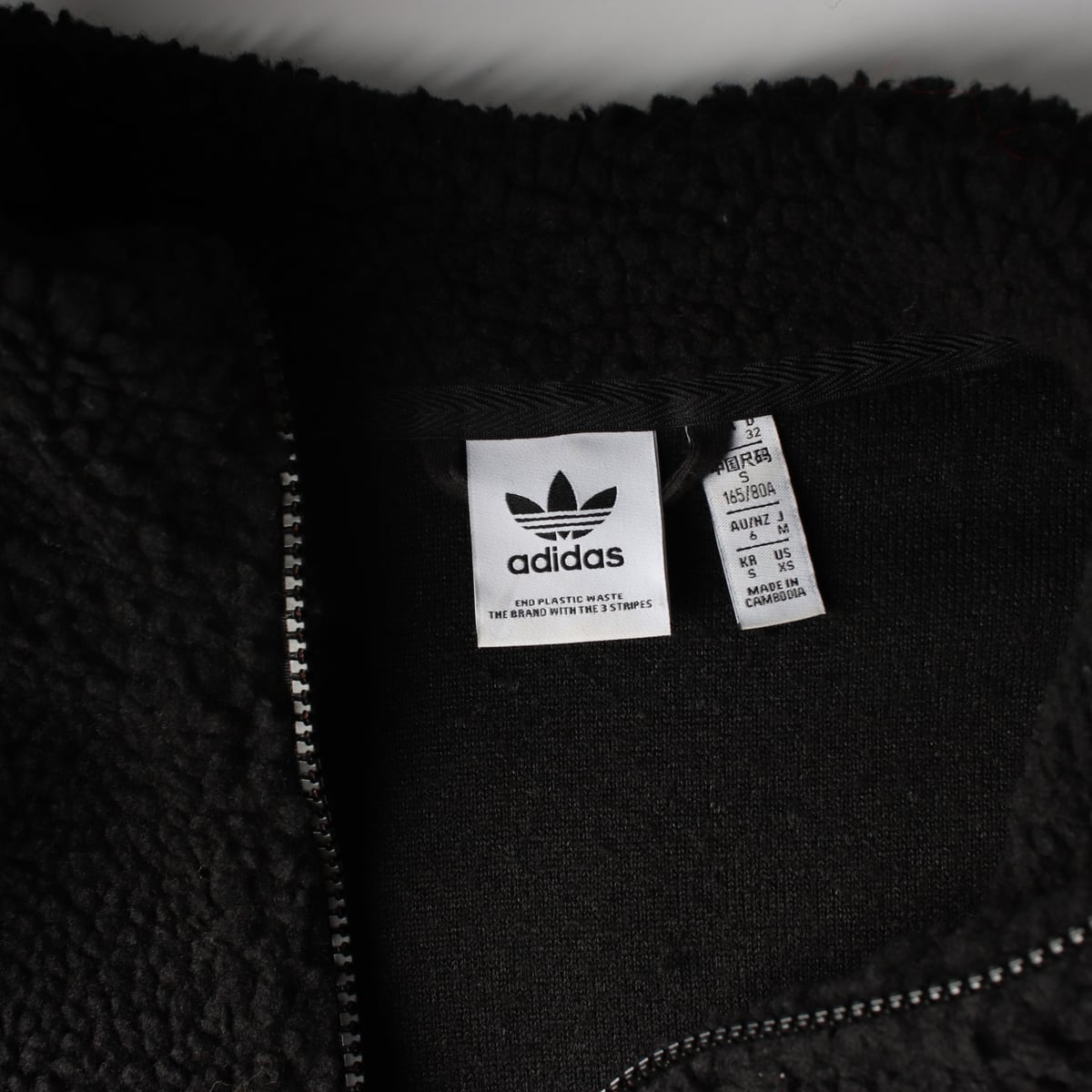 아디다스 22FW 우먼스 크롭 하프집업 플리스 상세 이미지 3