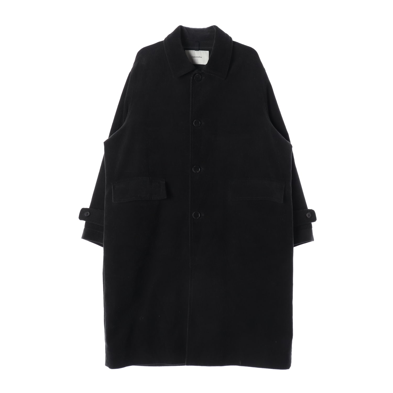 커스텀멜로우 24FW 코듀로이 레귤러핏 롱 코트 그린 이미지 1