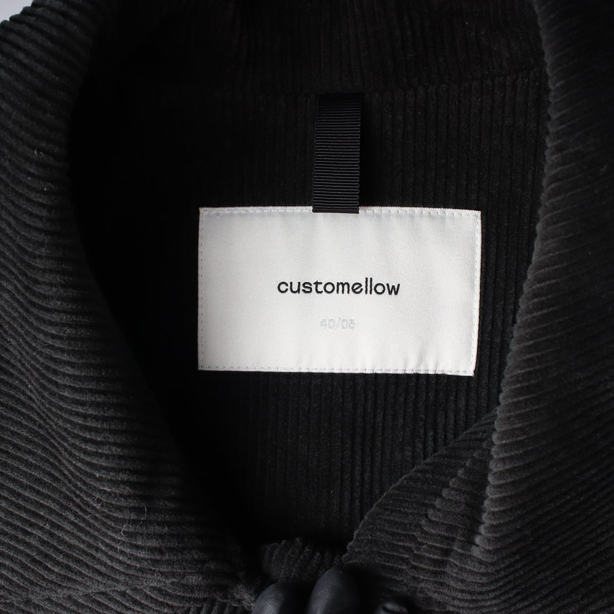 커스텀멜로우 24FW 코듀로이 레귤러핏 롱 코트 그린 상세 이미지 4