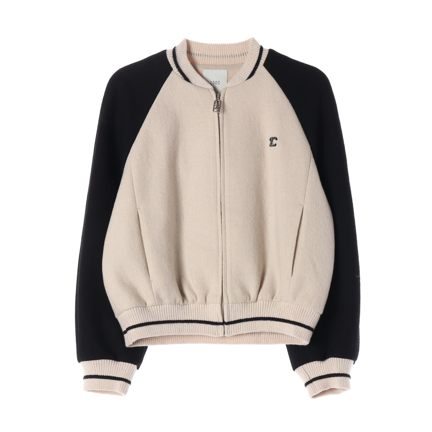 주크 22FW 배색 라글란 울 블렌드 집업 니트 가디건 이미지 1