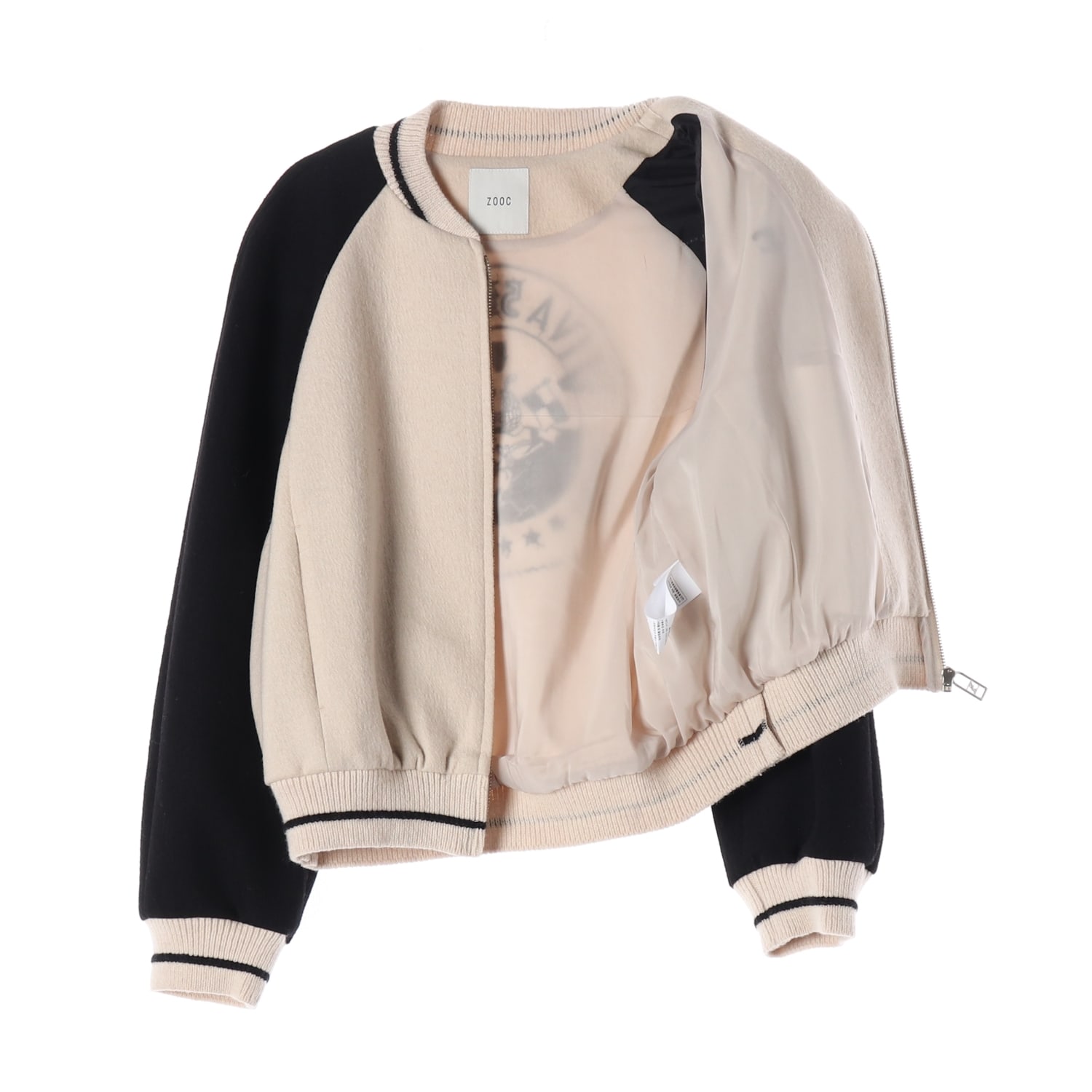 주크 22FW 배색 라글란 울 블렌드 집업 니트 가디건 이미지 2