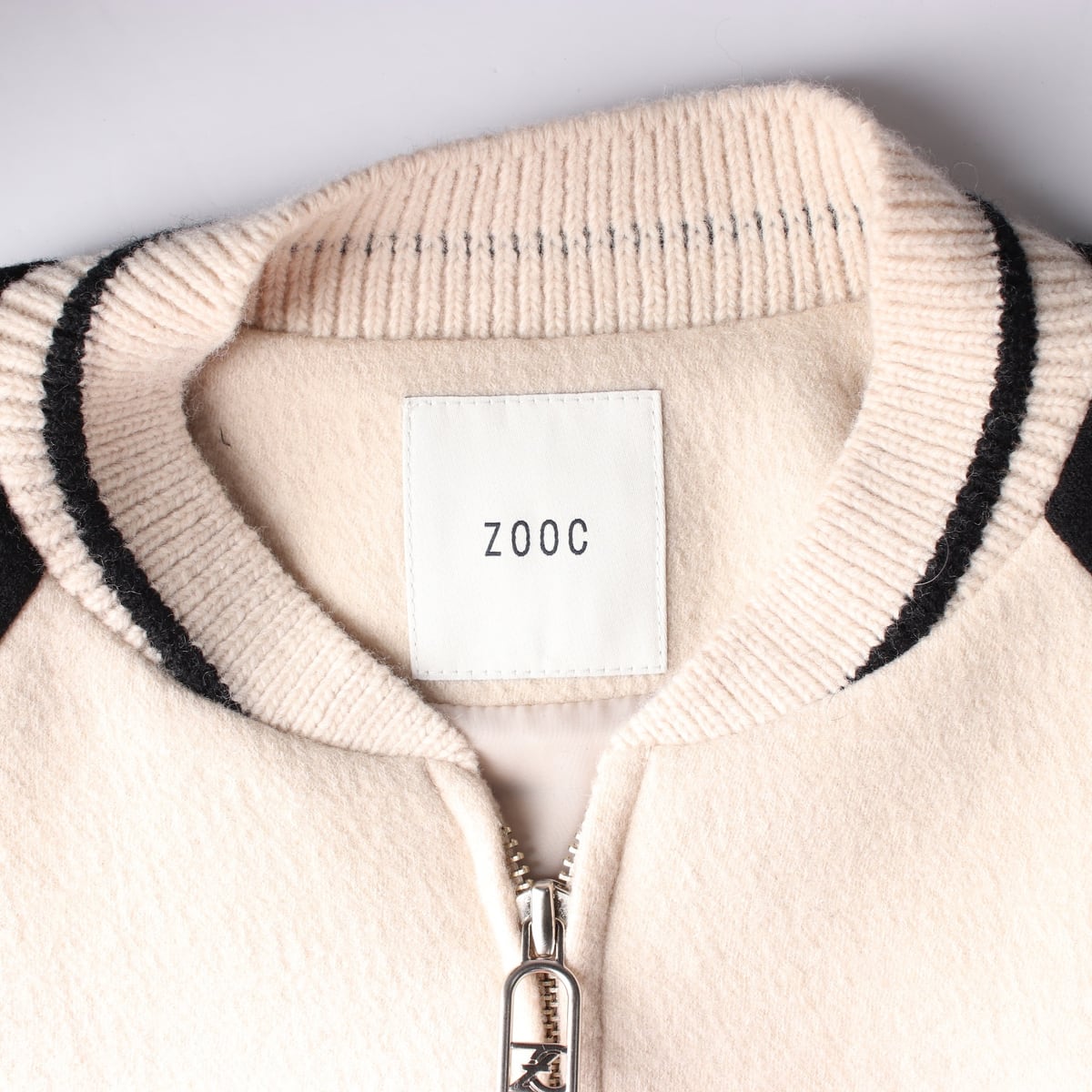 주크 22FW 배색 라글란 울 블렌드 집업 니트 가디건 상세 이미지 4