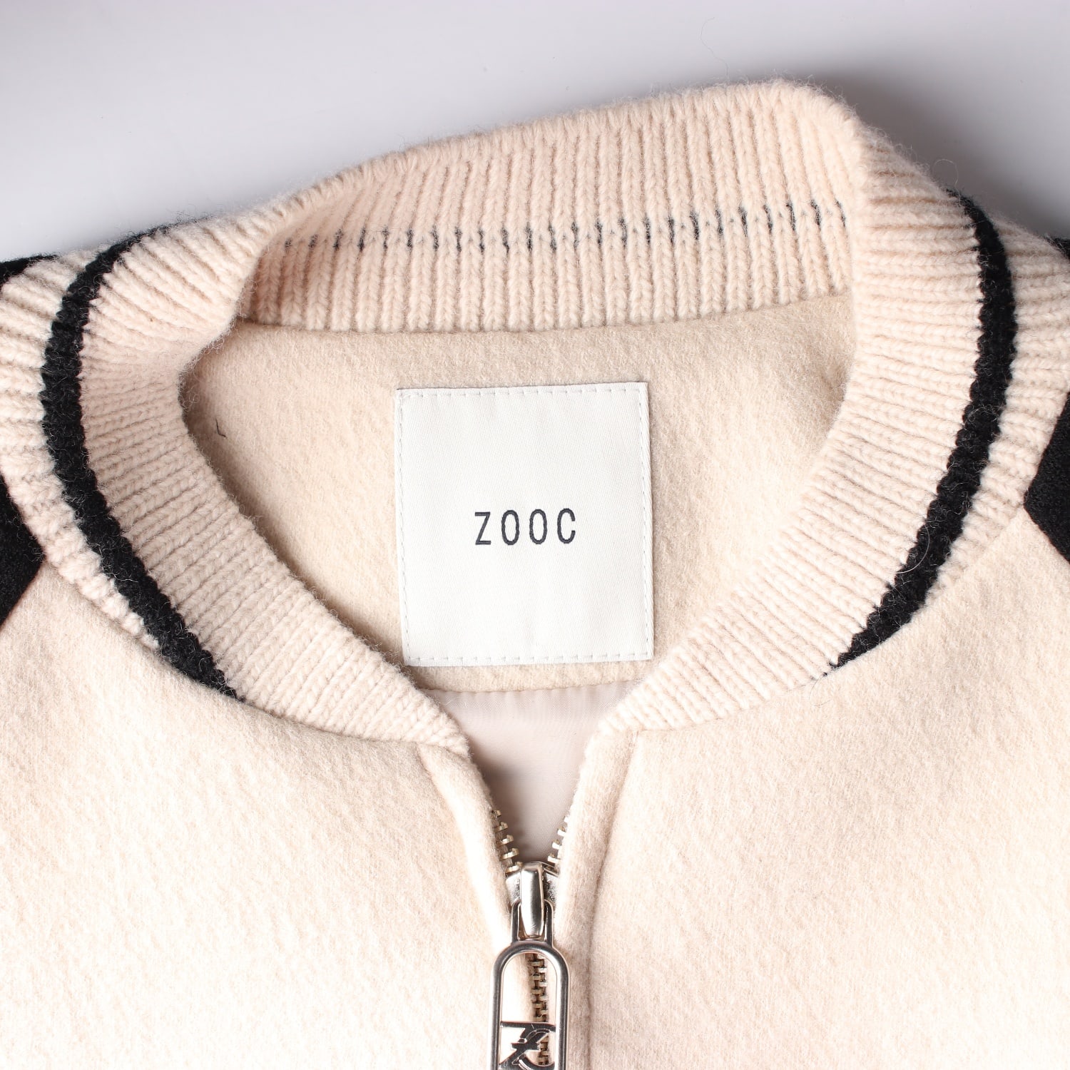 주크 22FW 배색 라글란 울 블렌드 집업 니트 가디건 이미지 4