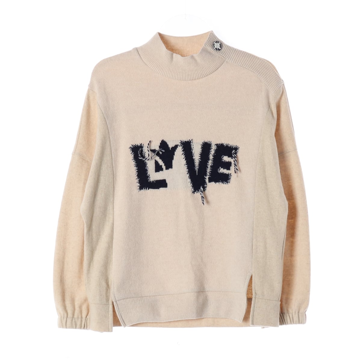 듀엘 21FW LOVE 그래픽 울 블렌드 니트 스웨터 상세 이미지 1