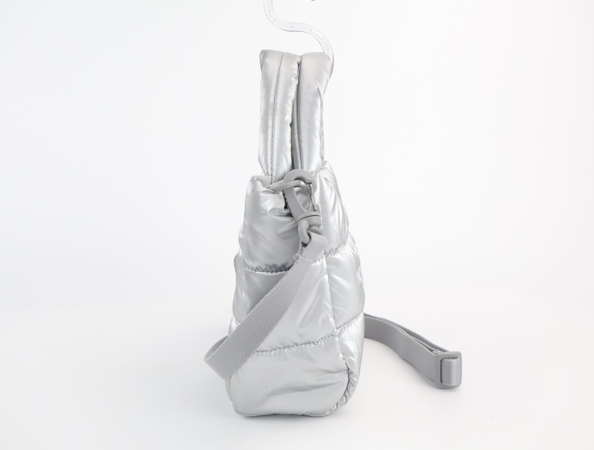 노스페이스 화이트라벨 플럼피 미니 토트백 크로스백 실버 이미지 2