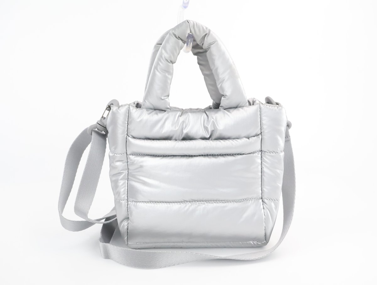 노스페이스 화이트라벨 플럼피 미니 토트백 크로스백 실버 이미지 3